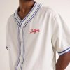 Logo-Embroidered Printed Cotton Shirt - E1