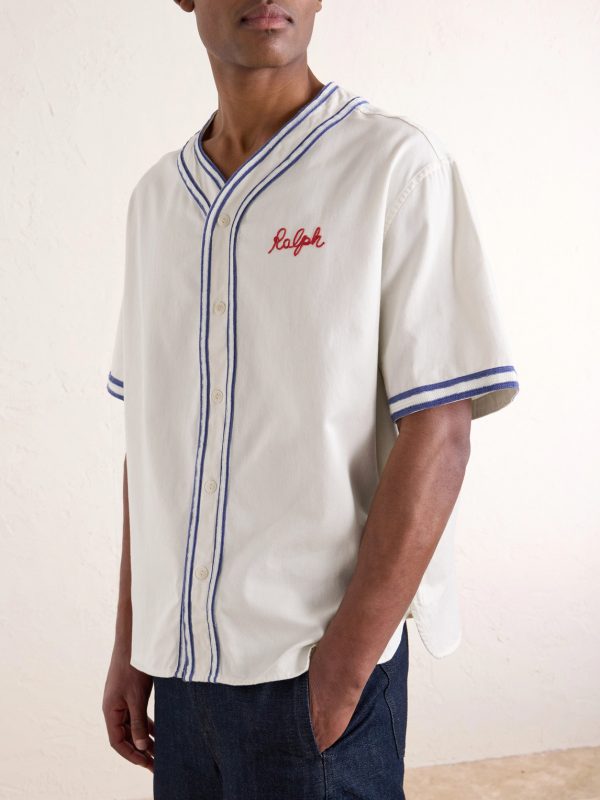 Logo-Embroidered Printed Cotton Shirt - FR