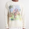 Logo-Appliquéd Printed Cashmere Sweater - FR Logo-Appliquéd Printed Cashmere Sweater - FR
