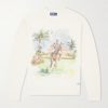 Logo-Appliquéd Printed Cashmere Sweater Logo-Appliquéd Printed Cashmere Sweater