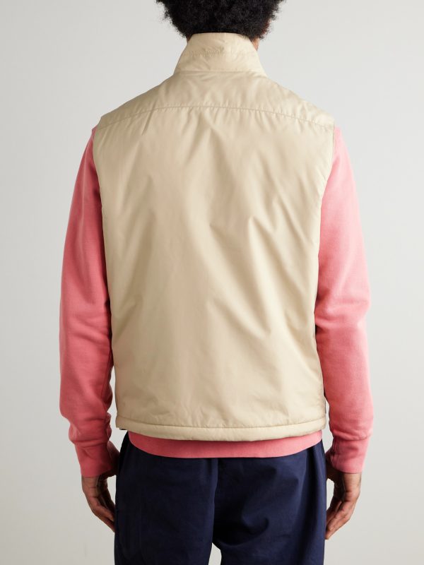 Logo-Embroidered Padded Recycled Shell Gilet - BK