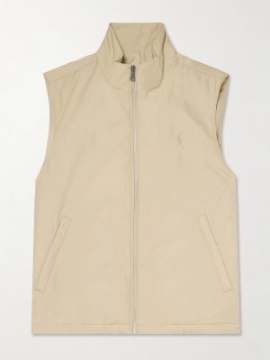 Logo-Embroidered Padded Recycled Shell Gilet Logo-Embroidered Padded Recycled Shell Gilet