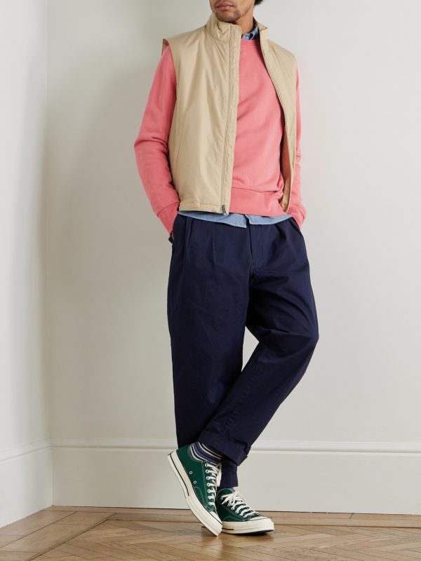 Logo-Embroidered Padded Recycled Shell Gilet - OU