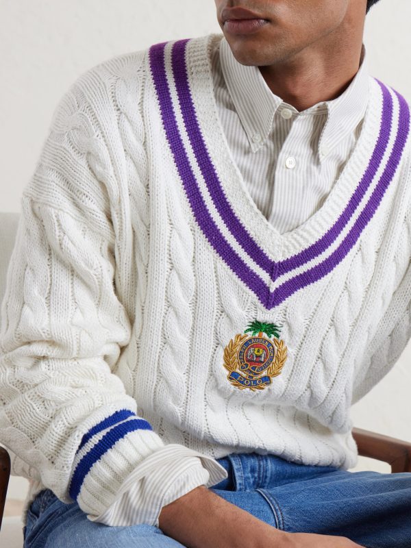 Logo-Embroidered Cotton Sweater - CU Logo-Embroidered Cotton Sweater - CU