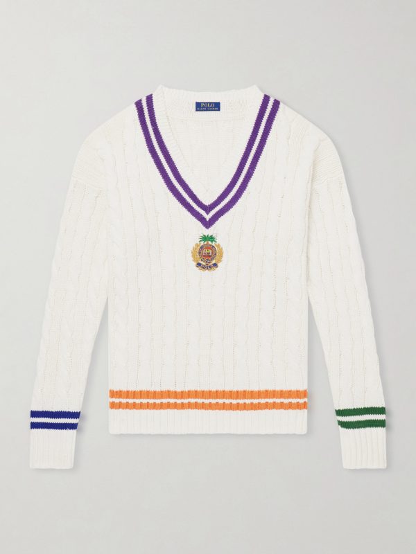 Logo-Embroidered Cotton Sweater Logo-Embroidered Cotton Sweater