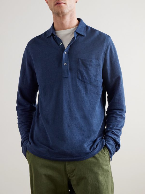 Linen Polo Shirt - FR Linen Polo Shirt - FR