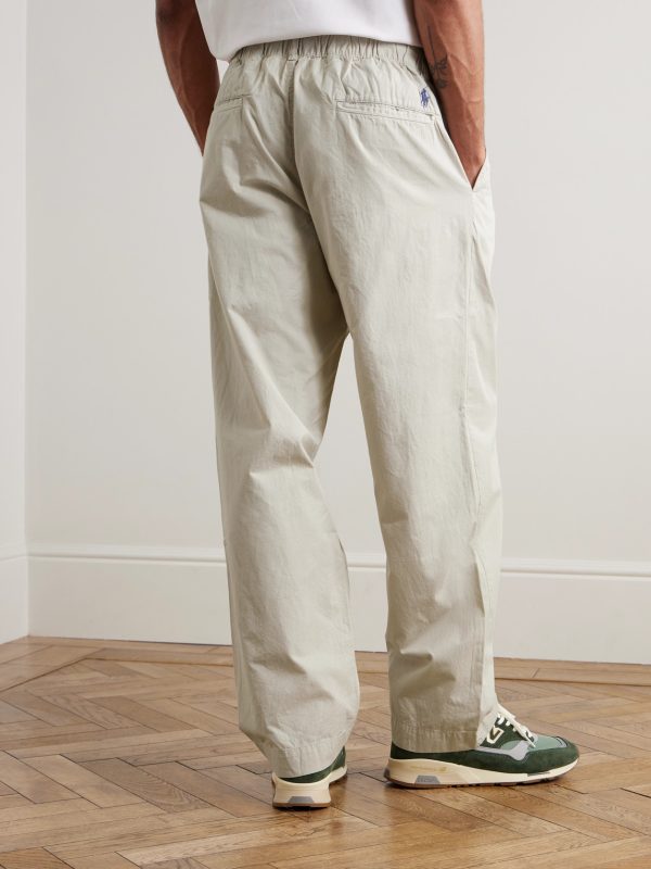 Prepster Tapered Cotton-Twill Drawstring Trousers - BK