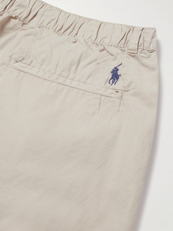Prepster Tapered Cotton-Twill Drawstring Trousers - CU