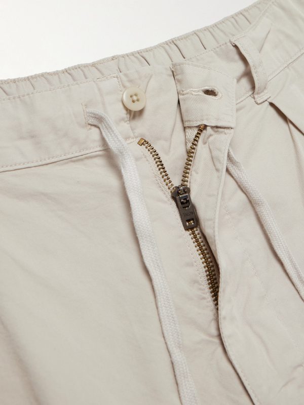 Prepster Tapered Cotton-Twill Drawstring Trousers - E1