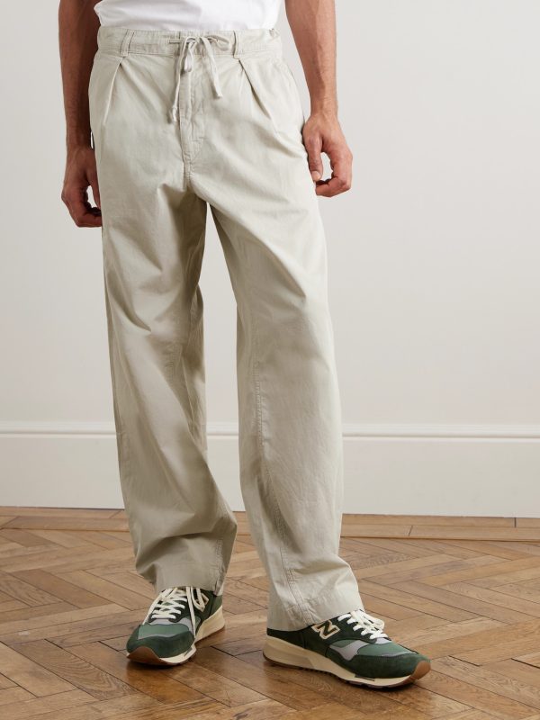 Prepster Tapered Cotton-Twill Drawstring Trousers - FR