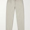 Prepster Tapered Cotton-Twill Drawstring Trousers