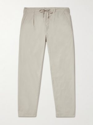 Prepster Tapered Cotton-Twill Drawstring Trousers Prepster Tapered Cotton-Twill Drawstring Trousers