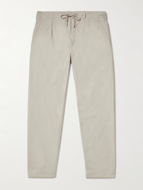 Prepster Tapered Cotton-Twill Drawstring Trousers