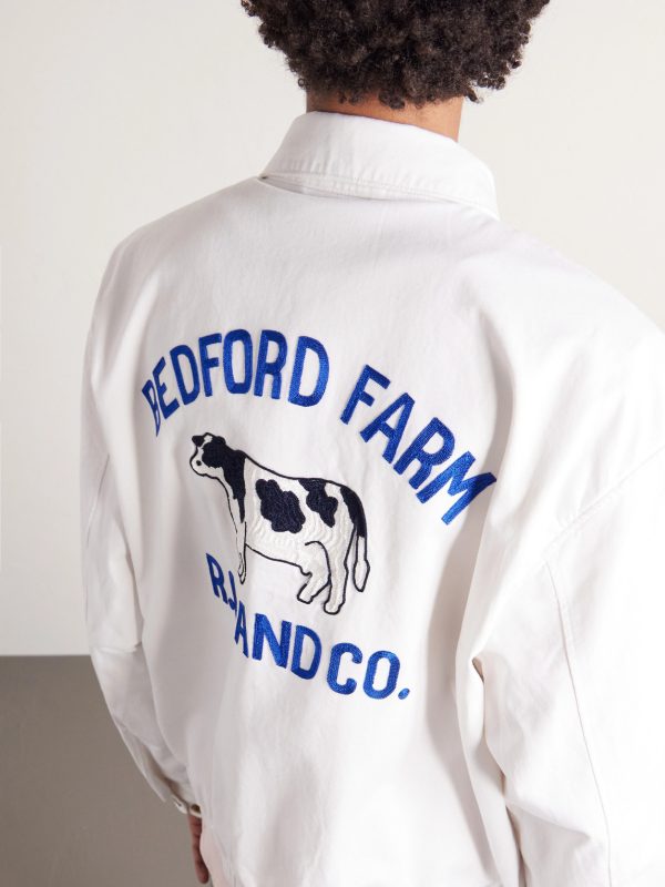 Logo-Embroidered Cotton-Twill Blouson Jacket - E1 Logo-Embroidered Cotton-Twill Blouson Jacket - E1