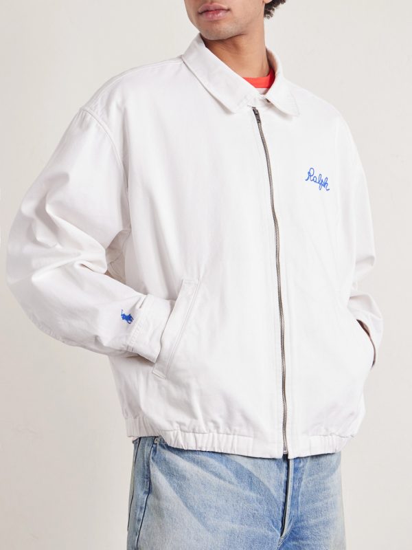 Logo-Embroidered Cotton-Twill Blouson Jacket - FR Logo-Embroidered Cotton-Twill Blouson Jacket - FR