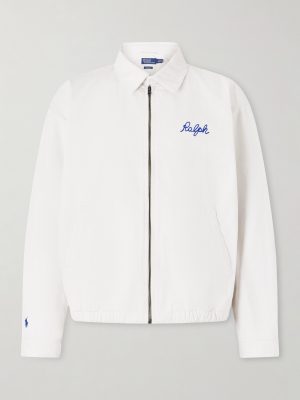 Logo-Embroidered Cotton-Twill Blouson Jacket Logo-Embroidered Cotton-Twill Blouson Jacket