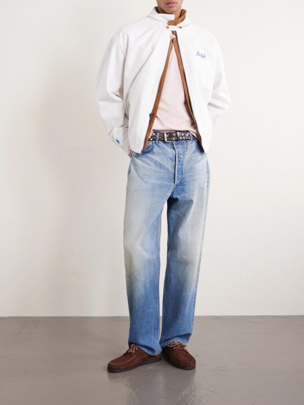 Logo-Embroidered Cotton-Twill Blouson Jacket - OU Logo-Embroidered Cotton-Twill Blouson Jacket - OU