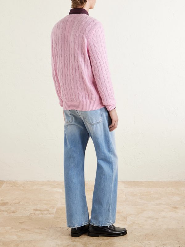 Cable-Knit Cashmere Sweater - BK Cable-Knit Cashmere Sweater - BK