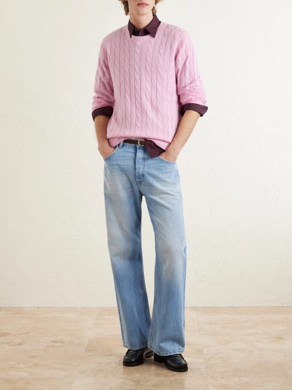 Cable-Knit Cashmere Sweater - OU Cable-Knit Cashmere Sweater - OU