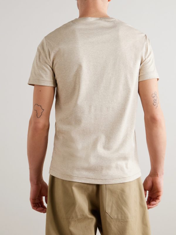 Logo-Embroidered Cotton-Jersey T-Shirt - BK Logo-Embroidered Cotton-Jersey T-Shirt - BK