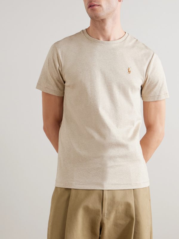 Logo-Embroidered Cotton-Jersey T-Shirt - FR Logo-Embroidered Cotton-Jersey T-Shirt - FR