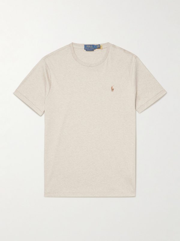 Logo-Embroidered Cotton-Jersey T-Shirt Logo-Embroidered Cotton-Jersey T-Shirt