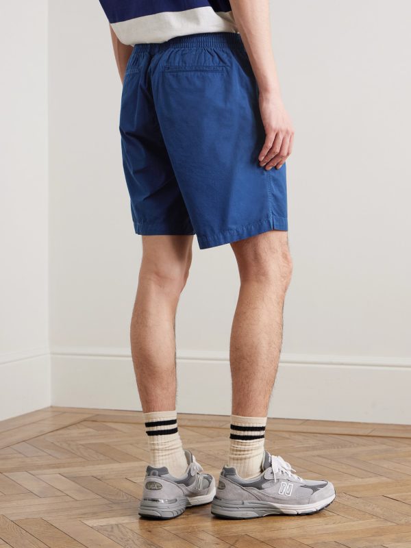 Straight-Leg Cotton Shorts - BK