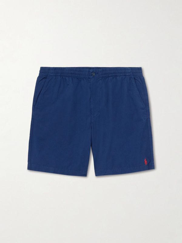 Straight-Leg Cotton Shorts