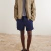 Cotton-Blend Seersucker Drawstring Shorts - OU Cotton-Blend Seersucker Drawstring Shorts - OU