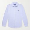 Logo-Embroidered Houndstooth Cotton-Jersey Shirt Logo-Embroidered Houndstooth Cotton-Jersey Shirt