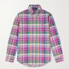 Logo-Embroidered Checked Cotton-Flannel Shirt Logo-Embroidered Checked Cotton-Flannel Shirt