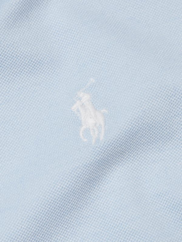 Open-Collar Logo-Embroidered Cotton-Piqué Polo Shirt - CU Open-Collar Logo-Embroidered Cotton-Piqué Polo Shirt - CU