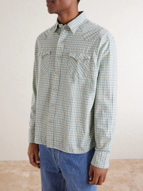 Gingham Cotton-Flannel Shirt - FR Gingham Cotton-Flannel Shirt - FR