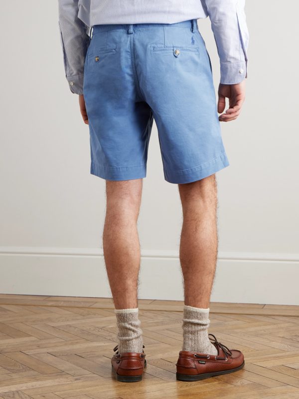 Bedford Straight-Leg Cotton Oxford Shorts - BK Bedford Straight-Leg Cotton Oxford Shorts - BK