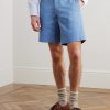 Bedford Straight-Leg Cotton Oxford Shorts - FR Bedford Straight-Leg Cotton Oxford Shorts - FR