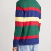 Logo-Embroidered Striped Cotton-Jersey Rugby Shirt - BK