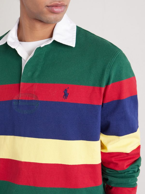 Logo-Embroidered Striped Cotton-Jersey Rugby Shirt - CU