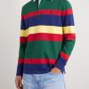 Logo-Embroidered Striped Cotton-Jersey Rugby Shirt - FR