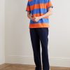 Striped Cotton-Jersey Polo Shirt - OU
