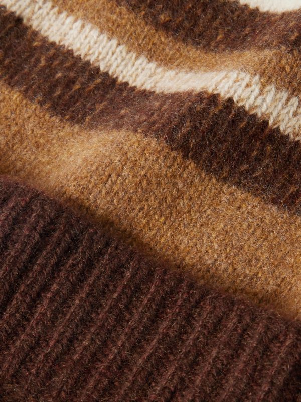 Striped Cashmere Beanie - CU