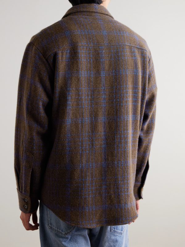 Checked Cashmere Overshirt - BK