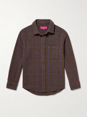 Checked Cashmere Overshirt
