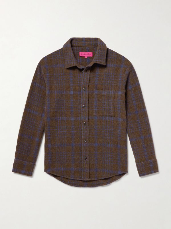 Checked Cashmere Overshirt