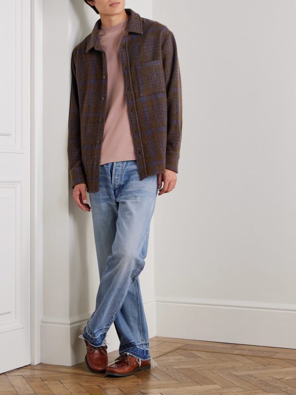 Checked Cashmere Overshirt - OU