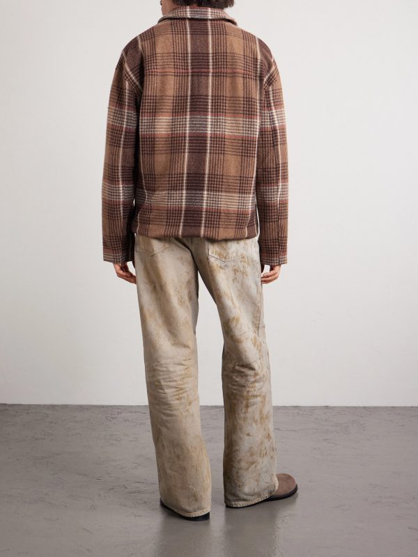 Checked Cashmere Jacket - BK Checked Cashmere Jacket - BK