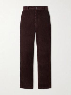 Straight-Leg Cotton-Corduroy Trousers