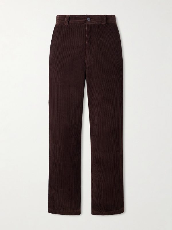 Straight-Leg Cotton-Corduroy Trousers Straight-Leg Cotton-Corduroy Trousers