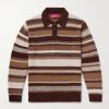 Striped Cashmere Polo Shirt Striped Cashmere Polo Shirt