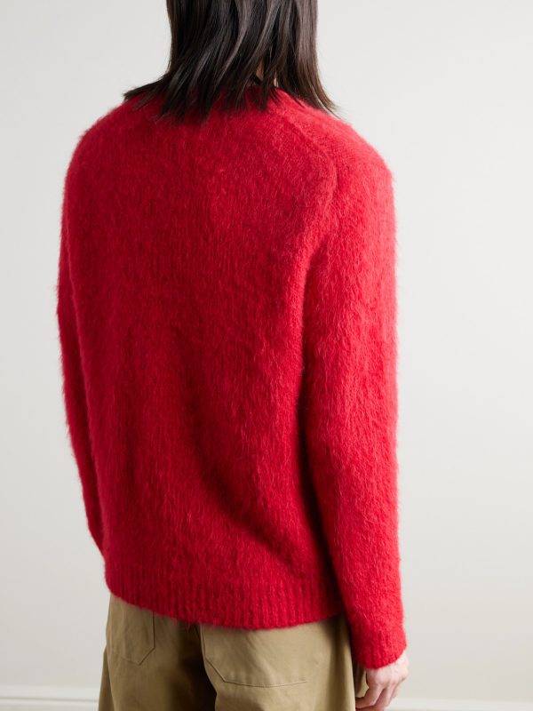Thistle Brushed Suri Alpaca-Blend Sweater - BK