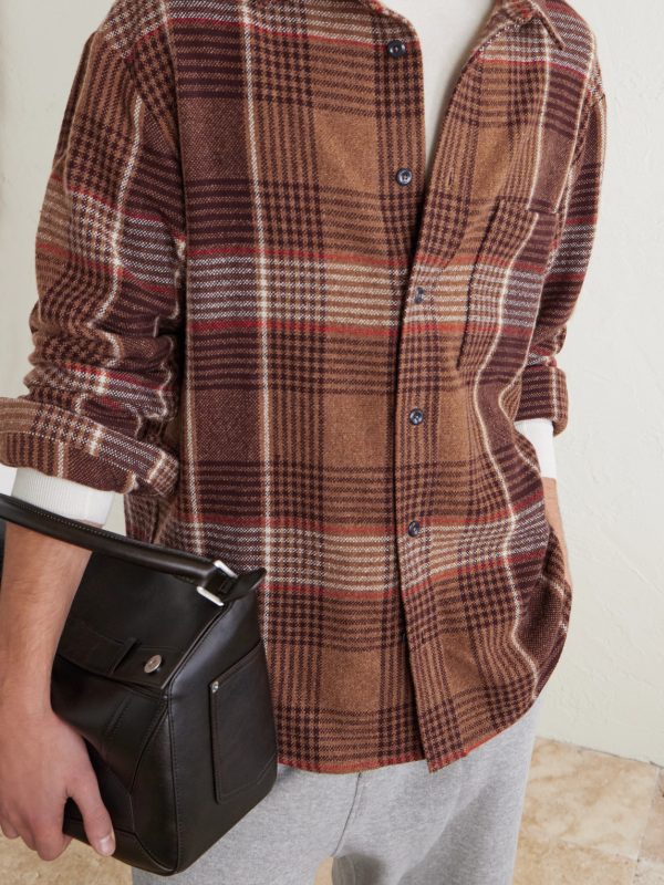 Checked Cashmere Shirt - CU Checked Cashmere Shirt - CU